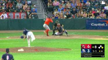 Raudelis Martinez homers (1) on a fly ball to right field. Jack Winnay scores.