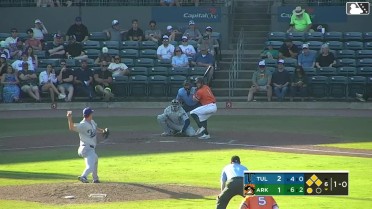 Blake Rambusch grounds into a force out, shortstop Elijah Hainline to third baseman Jake Gelof. Caleb Cali scores. Charlie Pagliarini out at 3rd. Nick Raposo to 2nd. Blake Rambusch to 1st.