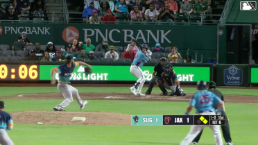 Jacob Berry homers (1) on a fly ball to right field. Nathan Martorella scores. Johnny Olmstead scores.