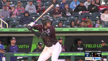 Chad Stevens triples (1) on a fly ball to center fielder Michael Siani. Braxton Fulford scores.