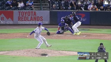 Cesar Quintas singles on a line drive to left fielder AJ Soldra. Dervy Ventura scores.