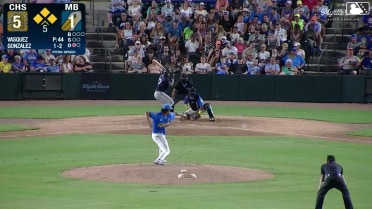 J.D. Gonzalez singles on a soft line drive to center fielder Ethan Conrad. Brendan Summerhill scores. Alberth Palma to 3rd. Tom Poole to 2nd.
