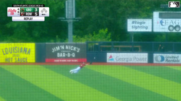 Braves No.3 prospect Eric Hartman's diving catch