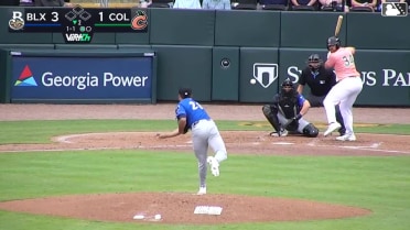 Adam Zebrowski homers (3) on a fly ball to right center field.