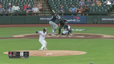 Nolan Jones strikes out swinging.