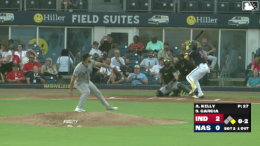 Eduardo Garcia strikes out on a foul tip.