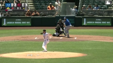 Enrique Hernández out on a sacrifice fly to right fielder Bo Davidson. Griffin Lockwood-Powell scores. Noah Miller to 3rd.