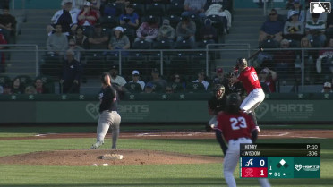 Patrick Wisdom doubles (7) on a line drive to left fielder A.J. Vukovich. Connor Joe scores.