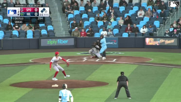 Kenny Castillo singles on a line drive to left fielder Kevin Fitzer. José Mejía scores. Jakey Josepha to 3rd.