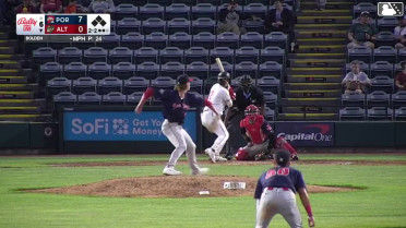 Duce Gourson singles on a sharp line drive to left fielder Caden Rose. Omar Alfonzo scores. Titus Dumitru to 3rd. Javier Rivas to 2nd.