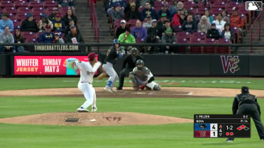 Luke Pelzer singles on a line drive to right fielder Josiah Ragsdale. Blake Mitchell scores. Ramon Ramirez scores.