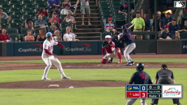 Max Anderson homers (13) on a fly ball to left field. Jack Goodman scores. Josue Briceño scores.