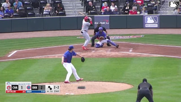 Cam Collier singles on a ground ball to center fielder Alex Ramírez. Leo Balcazar scores. Zavier Warren to 3rd.