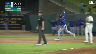 Colin Houck slugs a two-run homer