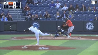 Braylin Tavera homers (3) on a fly ball to left field.