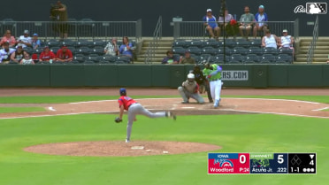 Ronald Acuña Jr. bloops a base hit in rehab outing