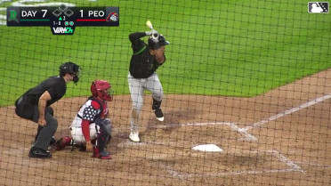 Alfredo Alcantara homers (11) on a fly ball to left field.