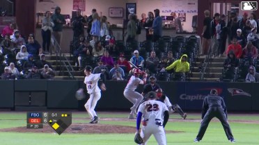 Rafael Ramirez Jr. singles on a line drive to right fielder Stiven Martinez. Jacob Walsh scores.