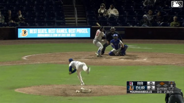 Trevor Hauver singles on a line drive to center fielder Homer Bush Jr. Aaron Zavala scores.