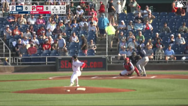 Jefferson Rojas' first Double-A homer