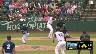Samuel Munoz grounds out to first baseman Clayton Campbell. Charles Davalan scores. Jose Meza to 3rd. Eduardo Guerrero to 2nd.