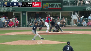 Dylan Carlson homers (3) on a fly ball to right field.