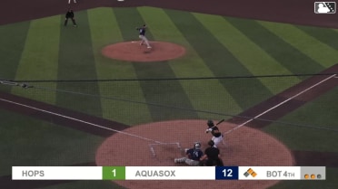 Carlos Jimenez homers (4) on a fly ball to right field. Luis Suisbel scores. Brandon Eike scores.