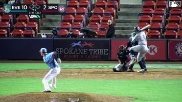 Luis Suisbel homers (18) on a fly ball to left center field.