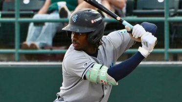 Felnin Celesten singles on a ground ball to right fielder Randy De Jesus. Carter Dorighi scores.