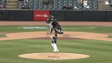 Logan Wagner homers (3) on a fly ball to right field.