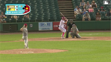 Carter Mathison doubles (4) on a sharp line drive to right fielder Dallas Macias. Tyler Miller scores.