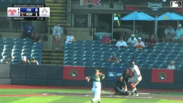 Braylin Tavera homers (10) on a fly ball to left field.
