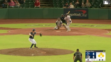 James Nelson singles on a line drive to left fielder Albert Fabian. Walker Janek scores. Will Bush to 3rd. Trevor Austin to 2nd.