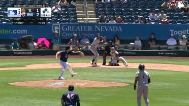 Josh Lowe grounds out, second baseman Jacob Amaya to first baseman Tyler Locklear. Arol Vera scores. Christian Moore to 3rd.