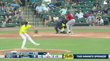 Alexander Albertus homers (3) on a fly ball to left center field.