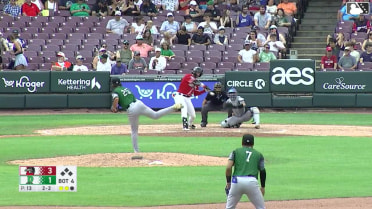 Mason Neville homers (8) on a fly ball to left center field.
