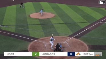 Josh Caron singles on a line drive to left fielder Avery Owusu-Asiedu. Austin St. Laurent scores. Jonny Farmelo scores.