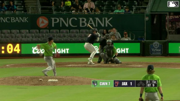 Jacob Berry homers (3) on a fly ball to center field.