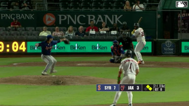 Deyvison De Los Santos homers (15) on a fly ball to center field. Cam Cannarella scores. Jonathon Long scores.