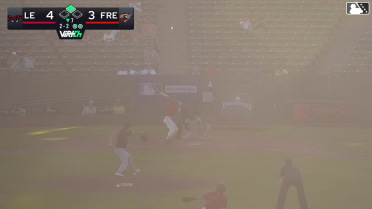 Roldy Brito singles on a line drive to left fielder Conner Westenburg. Jesus Freitez scores.