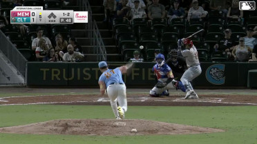 Ramon Mendoza strikes out swinging.