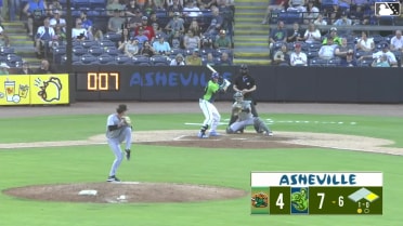 Jack Moss homers (1) on a fly ball to center field. Chase Call scores.