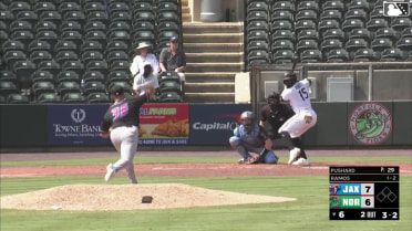 Bryan Ramos homers (4) on a fly ball to left center field.