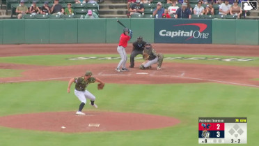 Garrett Spain homers (10) on a line drive to right field.