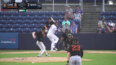 JT Schwartz homers (8) on a fly ball to right field.