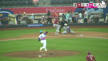 Frainyer Chavez homers (9) on a fly ball to right field. Marcus Lee Sang scores.