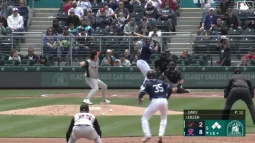 Cal Raleigh hits a grand slam (2) to right center field. Carson Taylor scores. Alejo Lopez scores. Will Wilson scores.