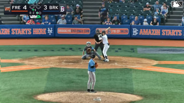 Colin Houck homers (5) on a fly ball to left field.