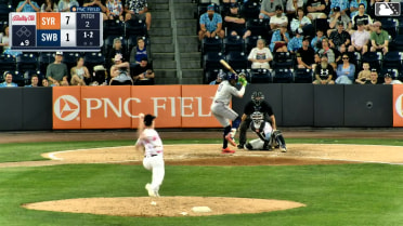 Ronny Mauricio homers (11) on a fly ball to right field.