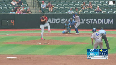 Trevor Werner homers (7) on a fly ball to right field. Jose Cerice scores.